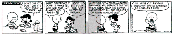 Peanuts on Wednesday February 25, 1953 Comic Strip