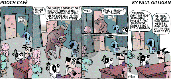 Pooch Cafe on Sunday December 2, 2007 Comic Strip