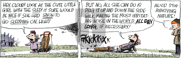 Cul de Sac on Thursday January 12, 2012 Comic Strip