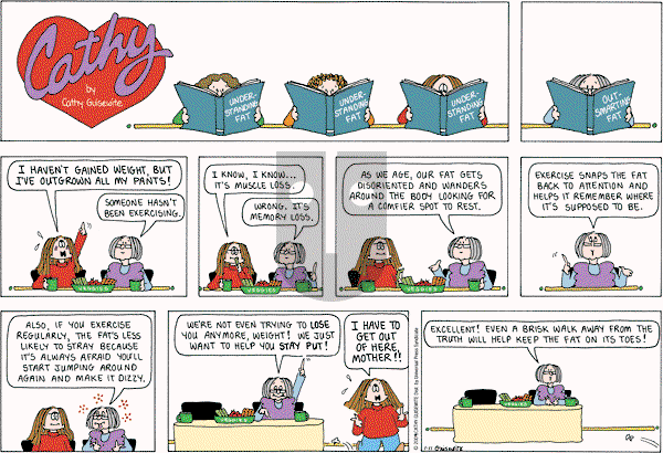 Cathy Classics - Sunday January 11, 2009 Comic Strip