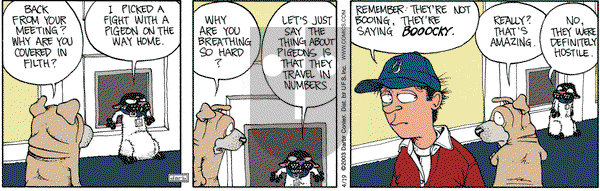 Get Fuzzy on Saturday April 19, 2003 Comic Strip