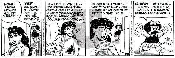 Nancy on Friday November 4, 2005 Comic Strip