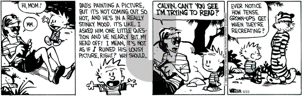Calvin and Hobbes - Saturday June 23, 2018 Comic Strip