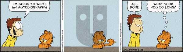 Garfield on Wednesday March 23, 2016 Comic Strip