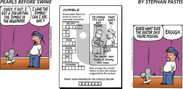 Pearls Before Swine on Sunday December 15, 2013 Comic Strip