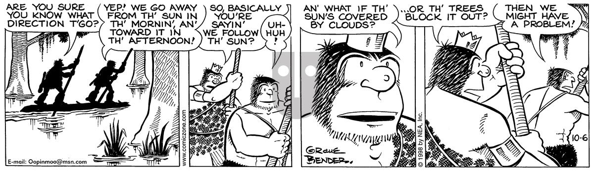 Alley Oop - Tuesday October 6, 1998 Comic Strip