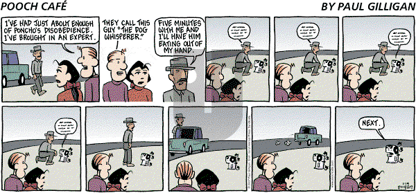 Pooch Cafe on Sunday January 14, 2007 Comic Strip