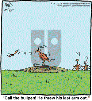 In the Bleachers on Tuesday September 18, 2018 Comic Strip
