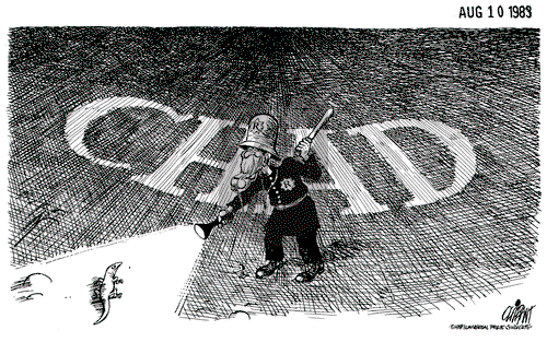 Pat Oliphant on Wednesday August 10, 1983 Comic Strip