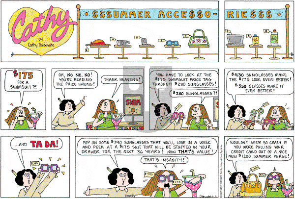 Cathy Classics - Sunday June 3, 2007 Comic Strip