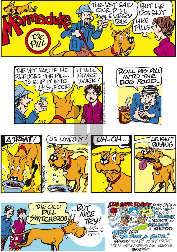 Marmaduke on Sunday March 17, 2013 Comic Strip