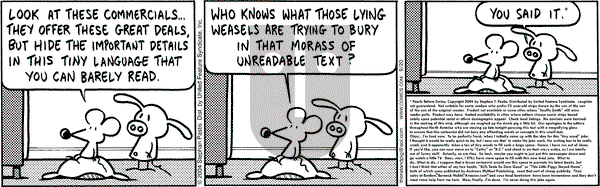 Pearls Before Swine on Monday September 20, 2004 Comic Strip