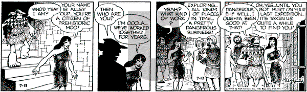 Alley Oop on Friday July 13, 1956 Comic Strip