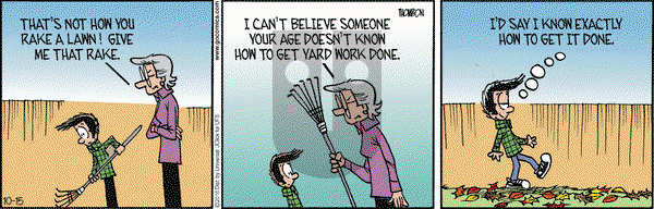 Grand Avenue on Saturday October 15, 2016 Comic Strip
