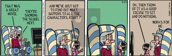 Grand Avenue on Saturday March 29, 2014 Comic Strip