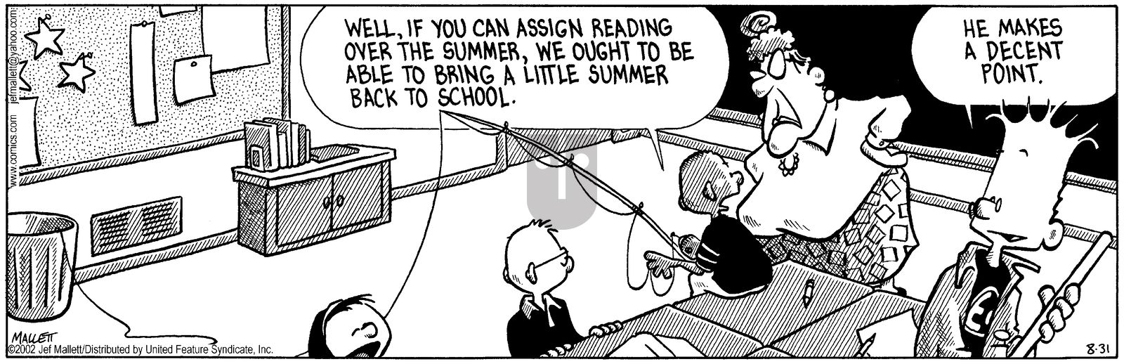 Frazz - Saturday August 31, 2002 Comic Strip