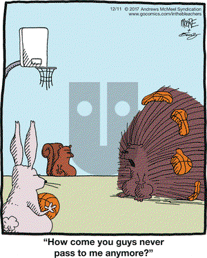 In the Bleachers on Monday December 11, 2017 Comic Strip