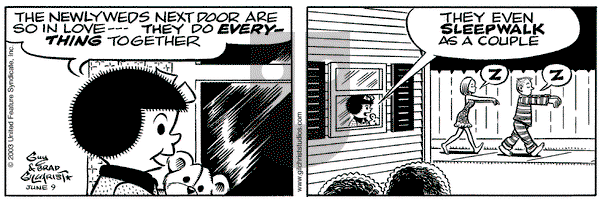 Nancy on Monday June 9, 2003 Comic Strip