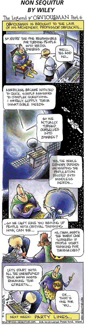 Non Sequitur on Sunday July 16, 2000 Comic Strip