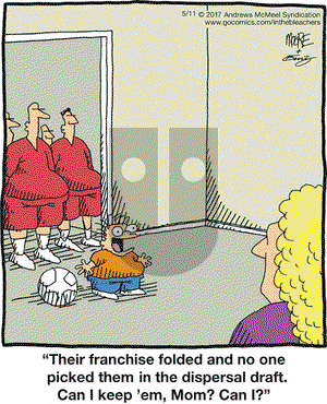 In the Bleachers on Thursday May 11, 2017 Comic Strip
