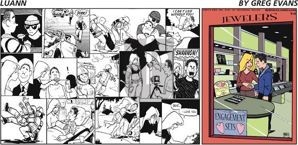 Luann on Sunday April 14, 2013 Comic Strip