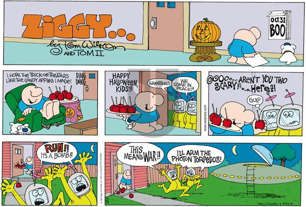 Ziggy on Sunday October 31, 1999 Comic Strip