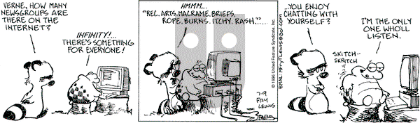 Over the Hedge on Tuesday July 9, 1996 Comic Strip