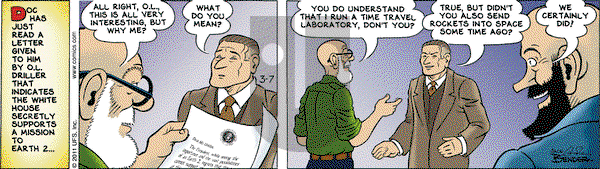 Alley Oop on Monday March 7, 2011 Comic Strip