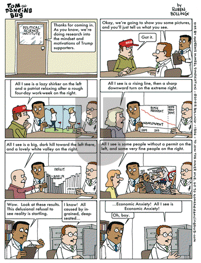 Tom the Dancing Bug on Monday April 30, 2018 Comic Strip