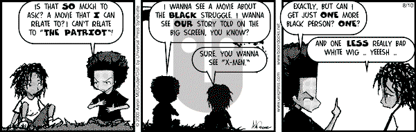 The Boondocks on Thursday March 13, 2008 Comic Strip