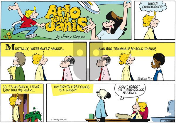 Arlo and Janis on Sunday March 30, 1997 Comic Strip
