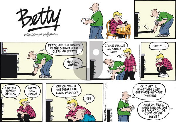 Betty on Sunday March 23, 2025 Comic Strip