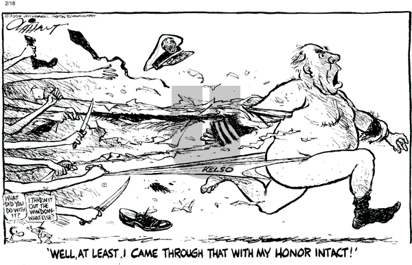 Pat Oliphant - Friday February 18, 1994 Comic Strip
