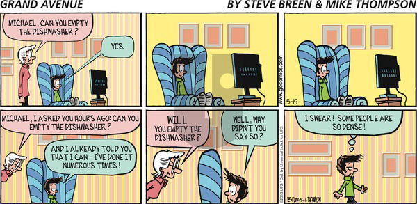 Grand Avenue on Sunday May 19, 2013 Comic Strip