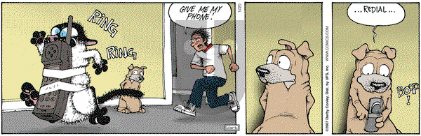 Get Fuzzy on Saturday January 20, 2007 Comic Strip