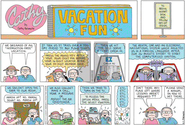 Cathy Classics - Sunday August 9, 2009 Comic Strip
