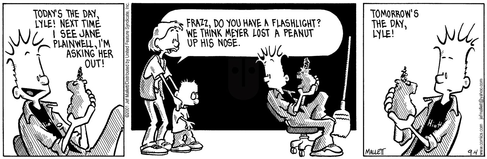 Frazz - Tuesday September 4, 2001 Comic Strip