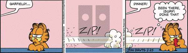 Garfield - Saturday February 25, 2012 Comic Strip