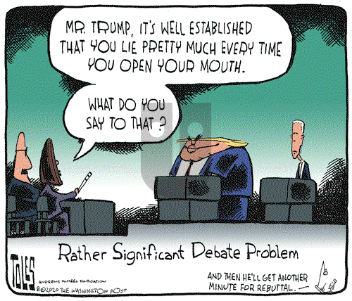 Tom Toles on Wednesday August 12, 2020 Comic Strip