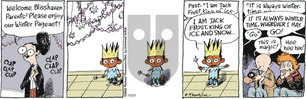Cul de Sac - Monday December 21, 2009 Comic Strip