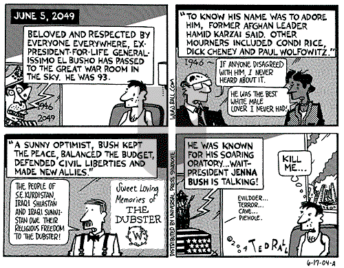 Ted Rall on Thursday June 17, 2004 Comic Strip