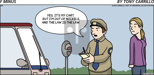 F Minus on Sunday August 4, 2013 Comic Strip
