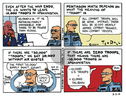Ted Rall on Monday February 3, 2014 Comic Strip