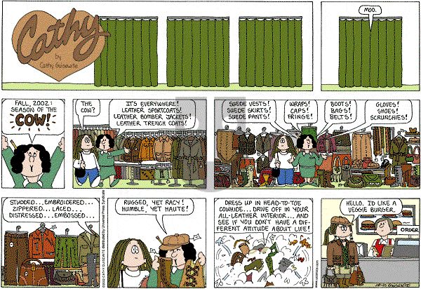 Cathy Classics - Sunday October 20, 2013 Comic Strip