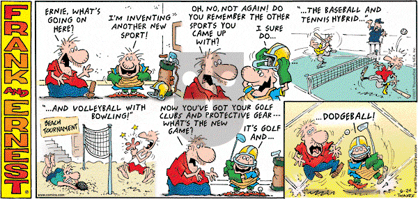 Frank and Ernest on Sunday June 24, 2007 Comic Strip