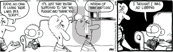 The Buckets on Saturday January 12, 2008 Comic Strip