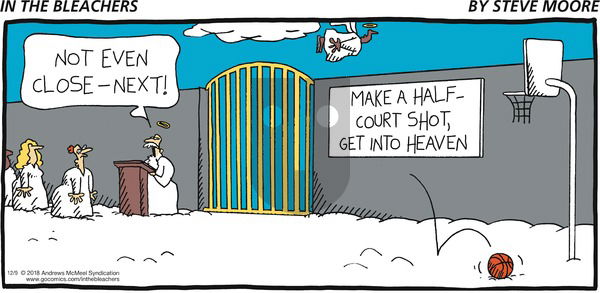 In the Bleachers on Sunday December 9, 2018 Comic Strip