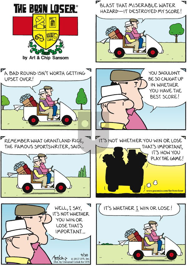 The Born Loser on Sunday September 30, 2012 Comic Strip