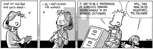 Frazz on Friday February 14, 2003 Comic Strip
