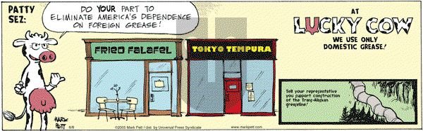 Lucky Cow on Saturday August 13, 2005 Comic Strip